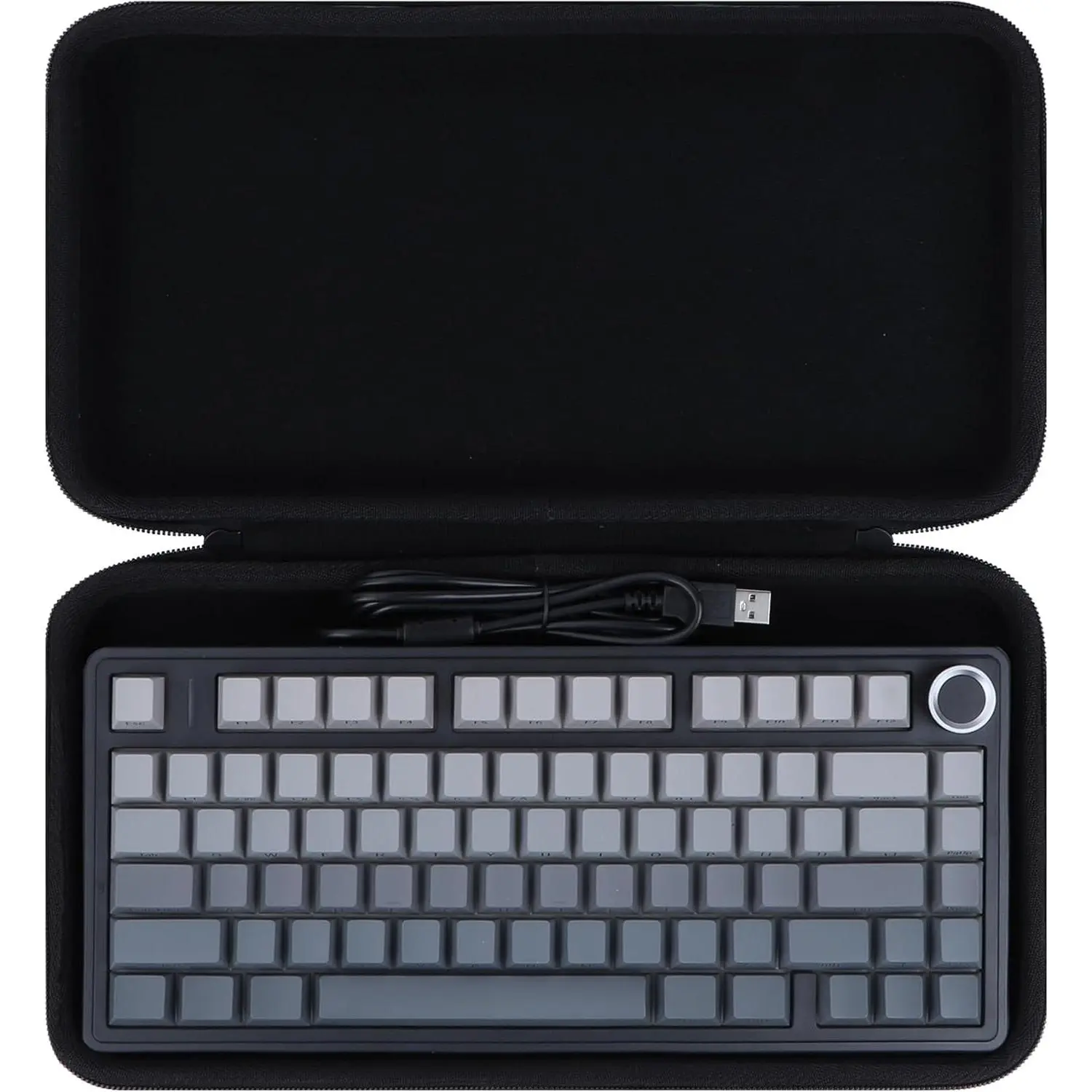75% Mechanical Keyboard Case for Aula F75 Pro / F75 / F75 MAX PC Gaming Keyboard (Black)