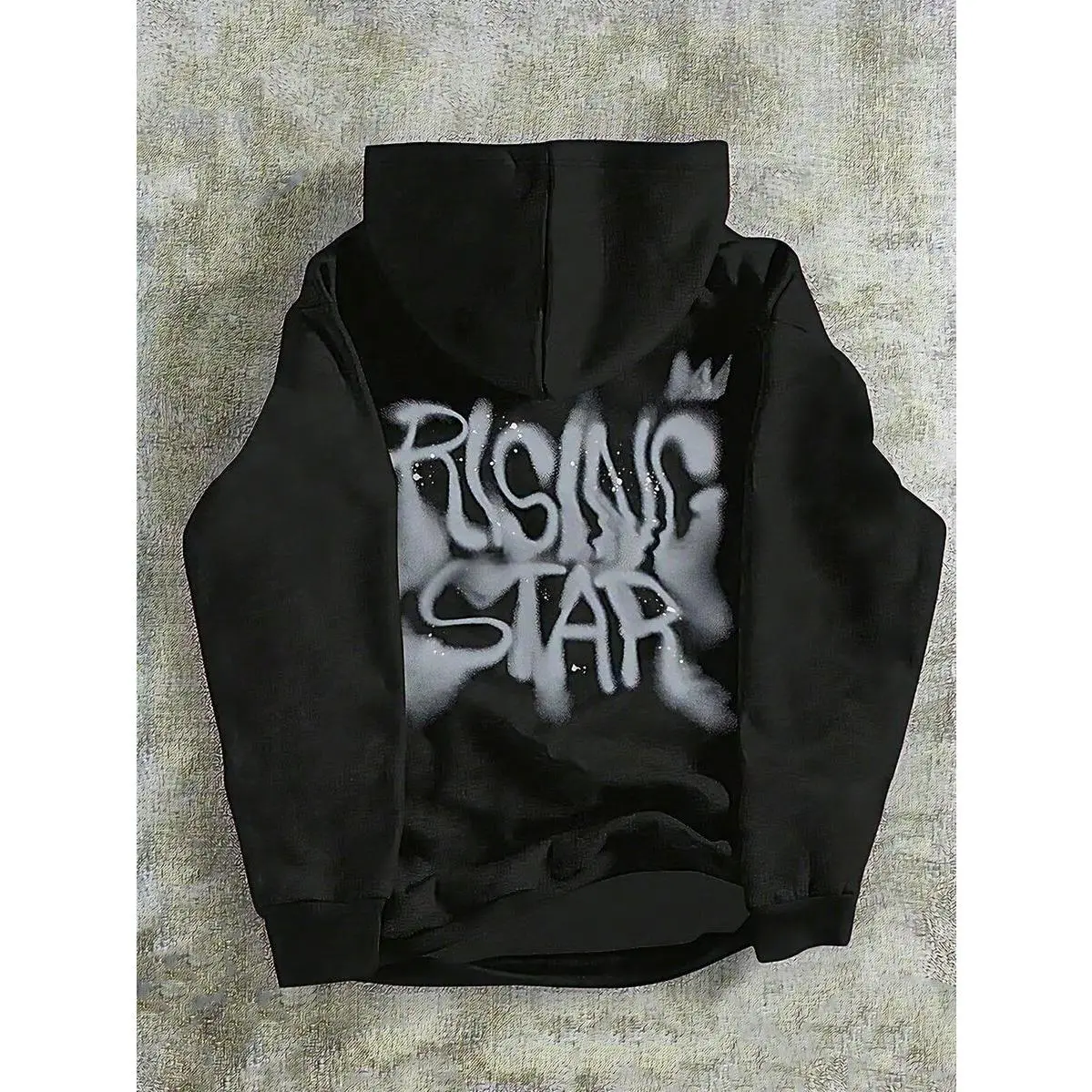 Tween Boy Casual Minimalist Y2K Cool Style Hip-Hop Rock Sports Loose And Comfortable Long Sleeved Hooded Sweatshirt Suitable For Autumn And Winter