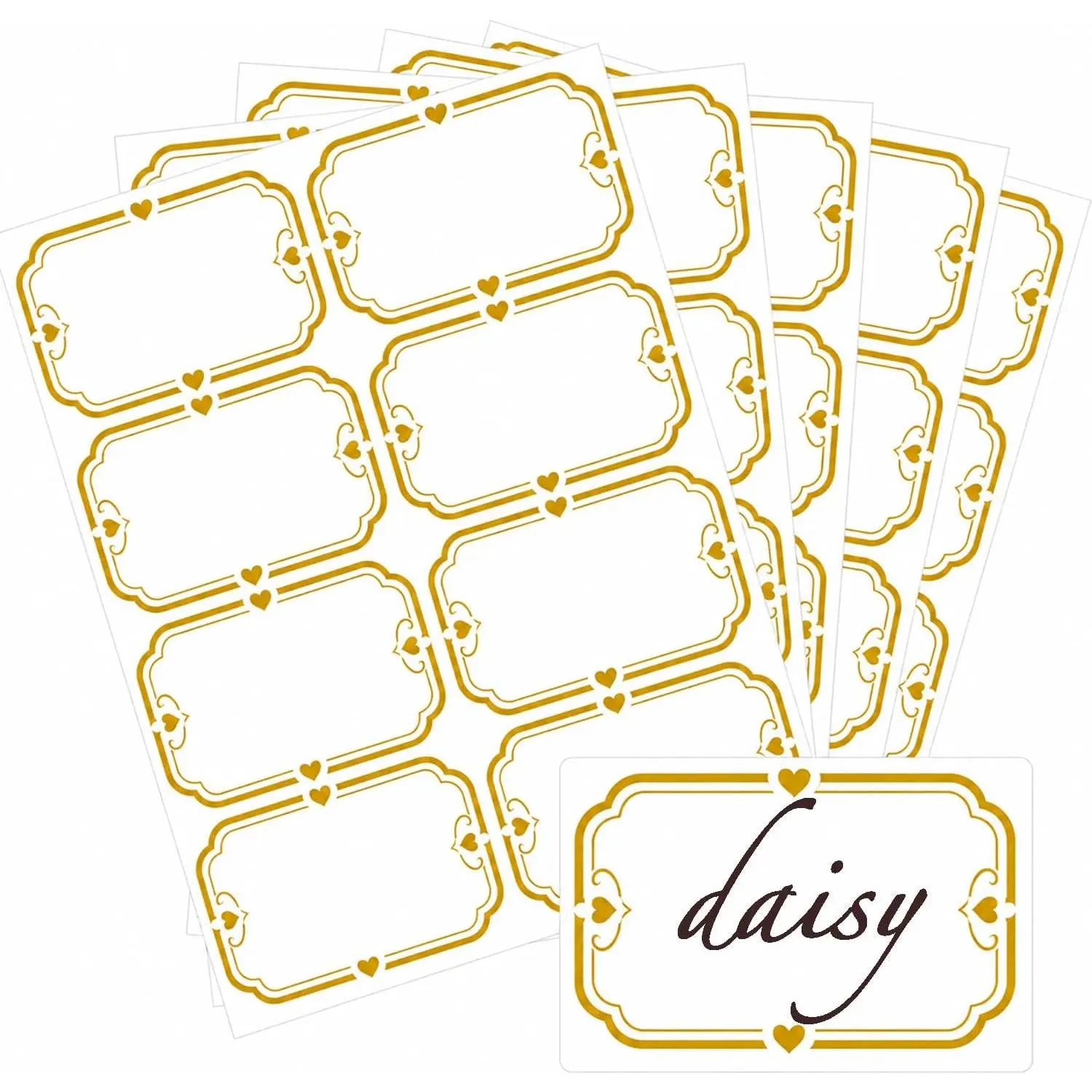 200 count Name Tag Stickers,3"x 2" Name Tags Labels | Self-Adhesive Border Tag Sticker Labels ,for School, , Office, Party, Meeting