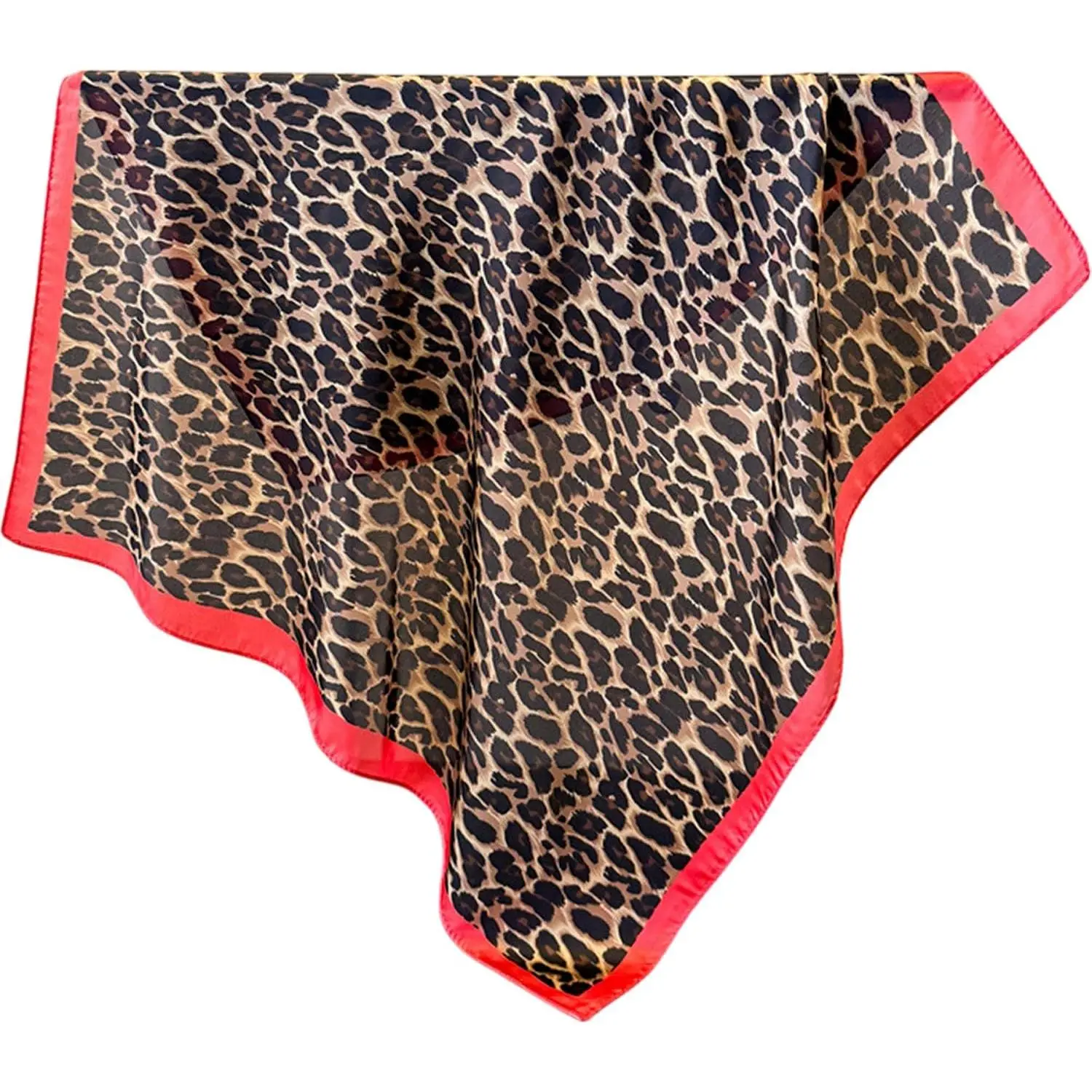 Scarf for Women Like Silk Satin Scarf Leopard Print Lightweight Handbag Purse Scarves Bandanas Hair Wrap