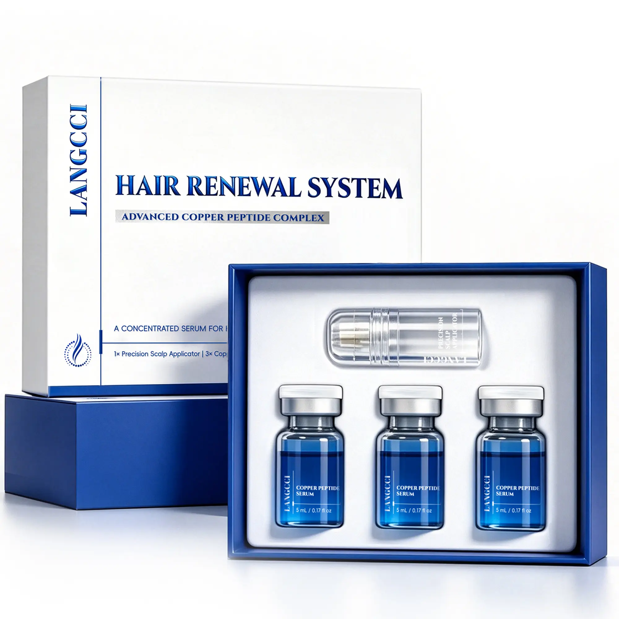 LANGCCI Hair Renewal System - Advanced Copper Peptide Scalp Serum Kit LANGCCI Hair Renewal System - Advanced Copper Peptide Scalp Serum Kit