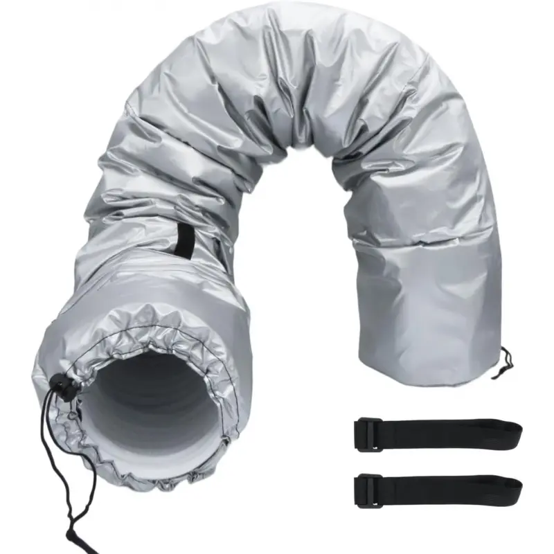 Air conditioning hose cover, portable, Easy installation, waterproof insulation, noise reduction and soundproofing insulation pipe cover for air conditioning fresh air system
