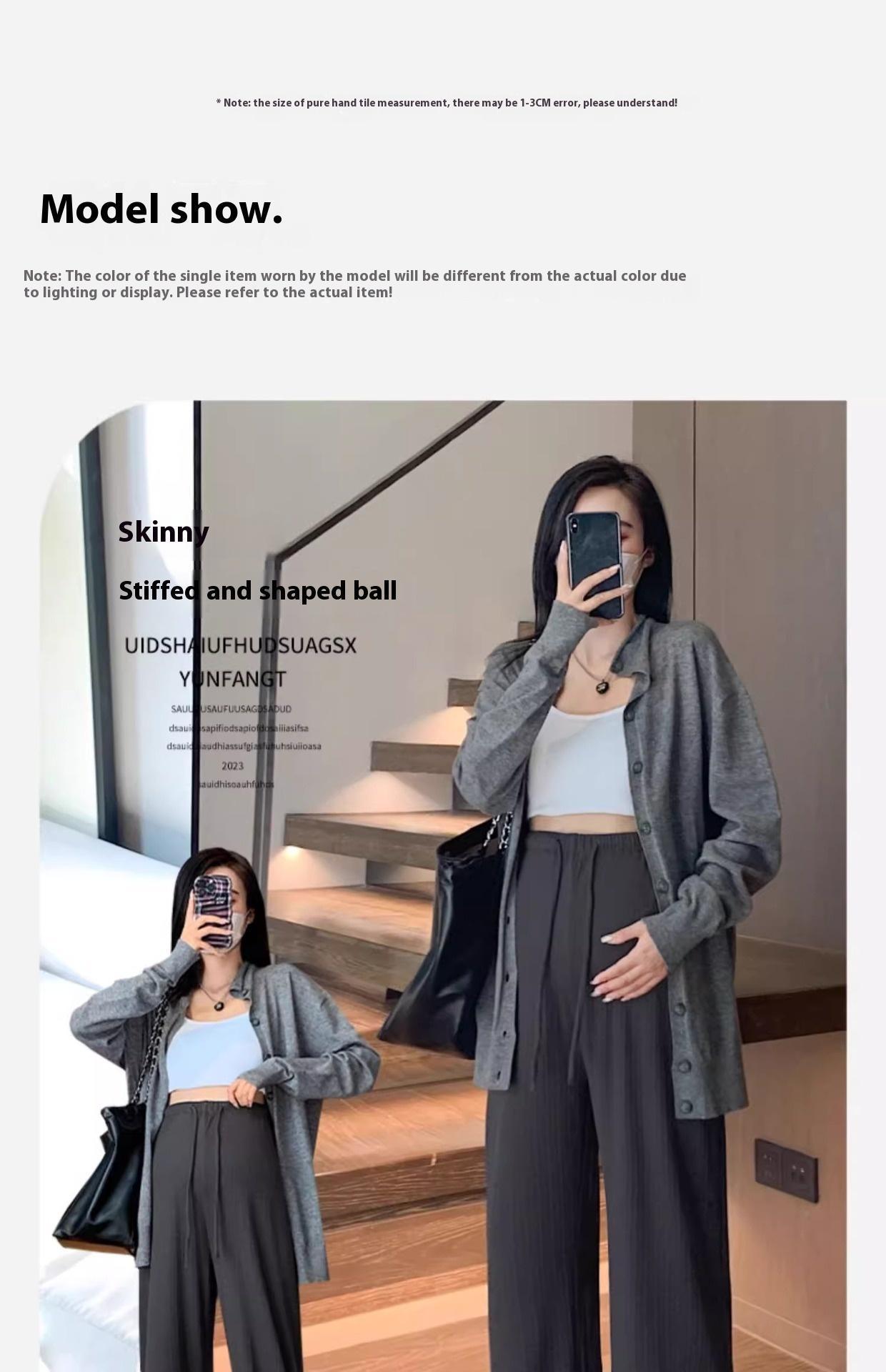 New Maternity Pants Spring and Fall Summer Petite No Toddler Drawstring Straight Pants Wide Leg Pants Pants Maternity Wear