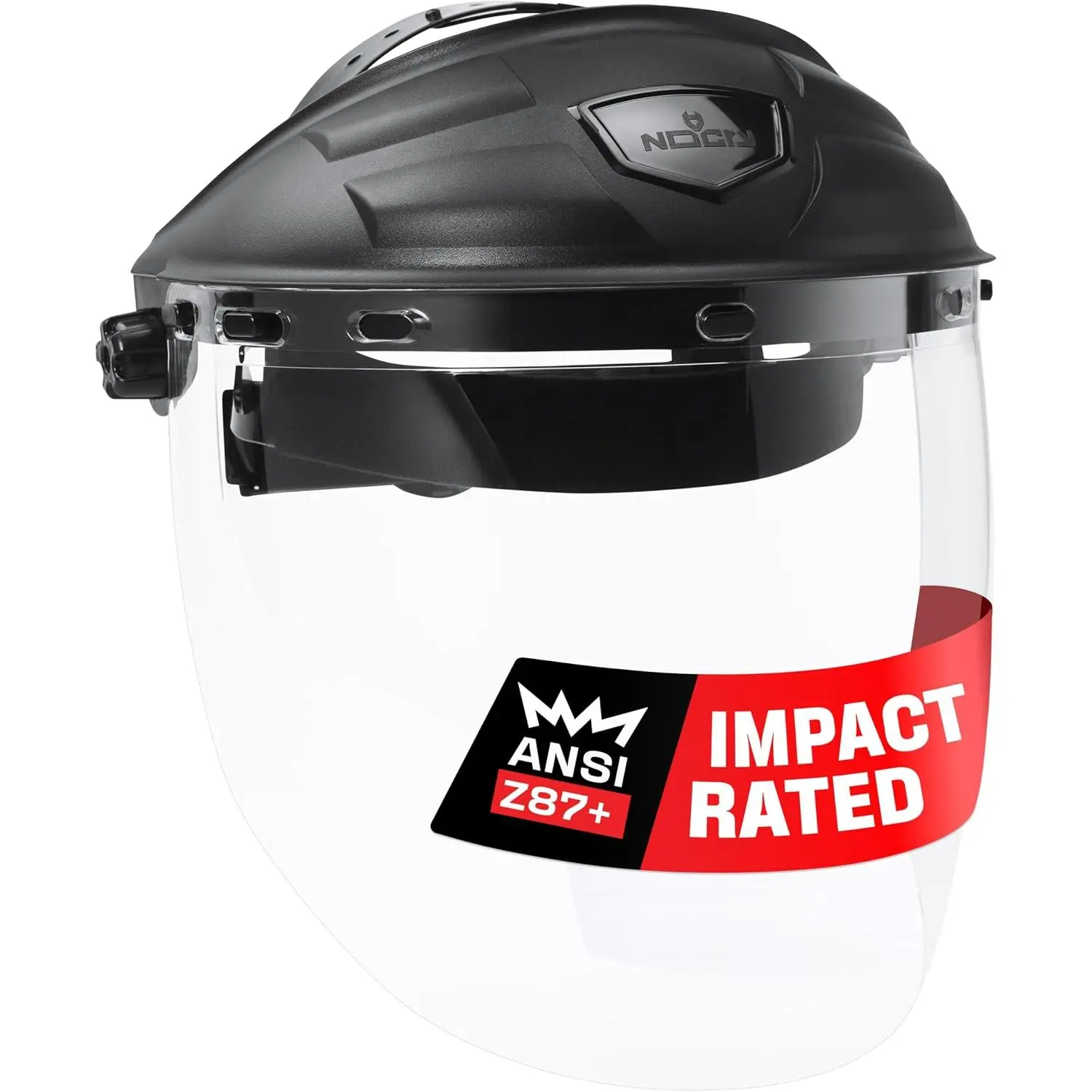 Premium Safety Face Shield for Grinding and Cutting - Clear Anti-Fog, Impact Resistant Visor and Adjustable Headgear - ANSI Z87.1 Certified for Industrial Use - Washable Sweatbands Included