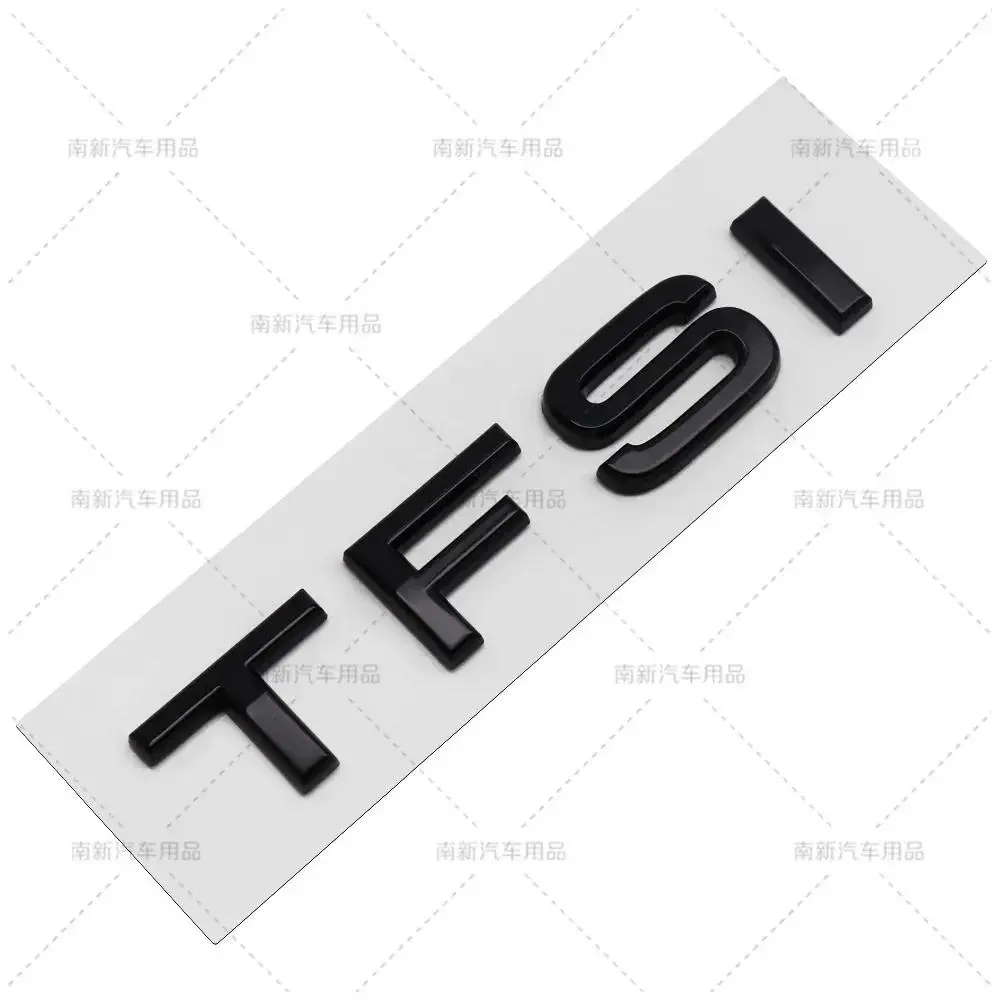 3D ABS TFSI Logo Rear Trunk Boot Emblem Badge Sticker Decals for Audi A3 A4 A5 A6 A7 A8 Q2 Q3 Q5 Q7 Q8 Car Styling Accessories