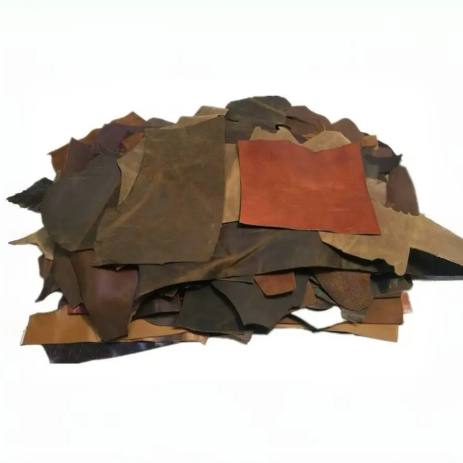 Random Crazy Horse Leather Scrap, Top Grain Cowhide, Color Changing Vintage Leather, Handmade Craft DIY Material, leather materials, Wholesale by Weight