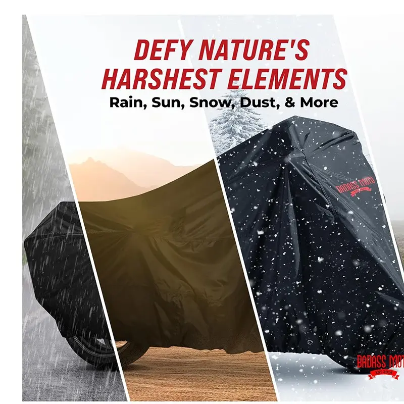 Electric Bicycle Motorcycle Cover, Outdoor Dustproof and UV Protection, Foldable Design for Easy Storage, Versatile 4 Seasons Use Accessories