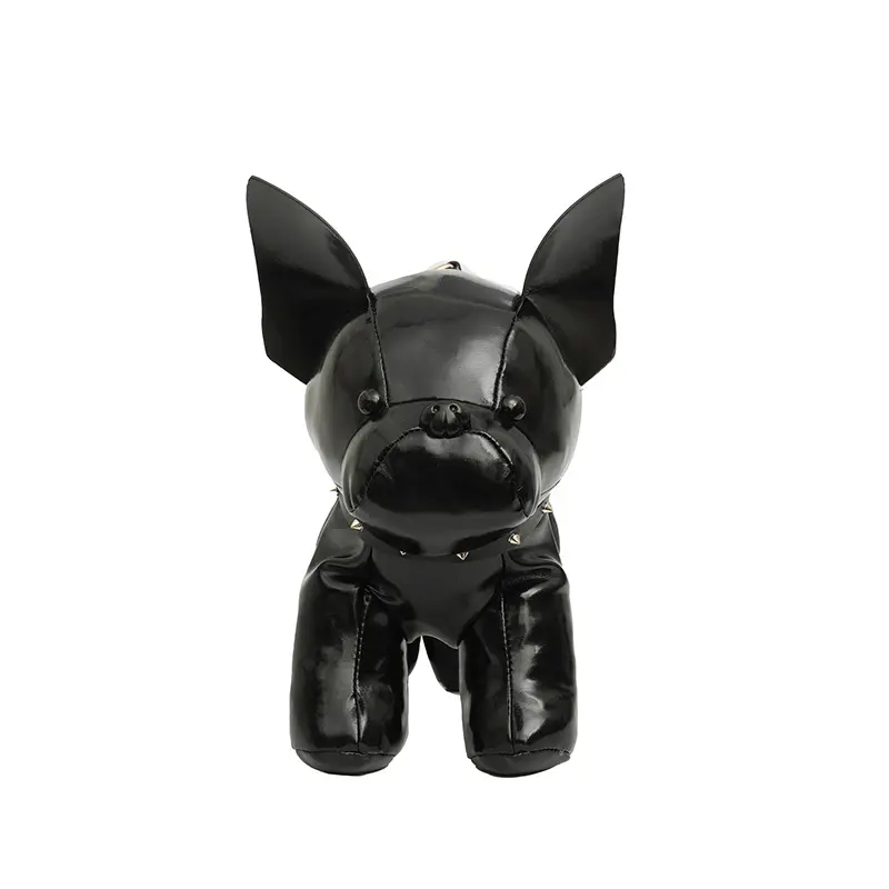 Women's 3D Creative French Bulldog Crossbody Bag - Glossy Puppy Figurine Shoulder Purse, Casual Wear Handbag for Daily Commute & Streetwear Outings