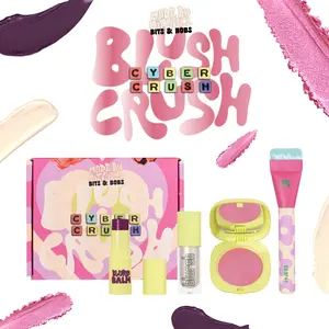 [Made by Mitchell] Bits & Bobs Collection – Cyber Crush Blush Bundle | Glowy Sculpted Cheeks, Blush, Highlight & Balm Set