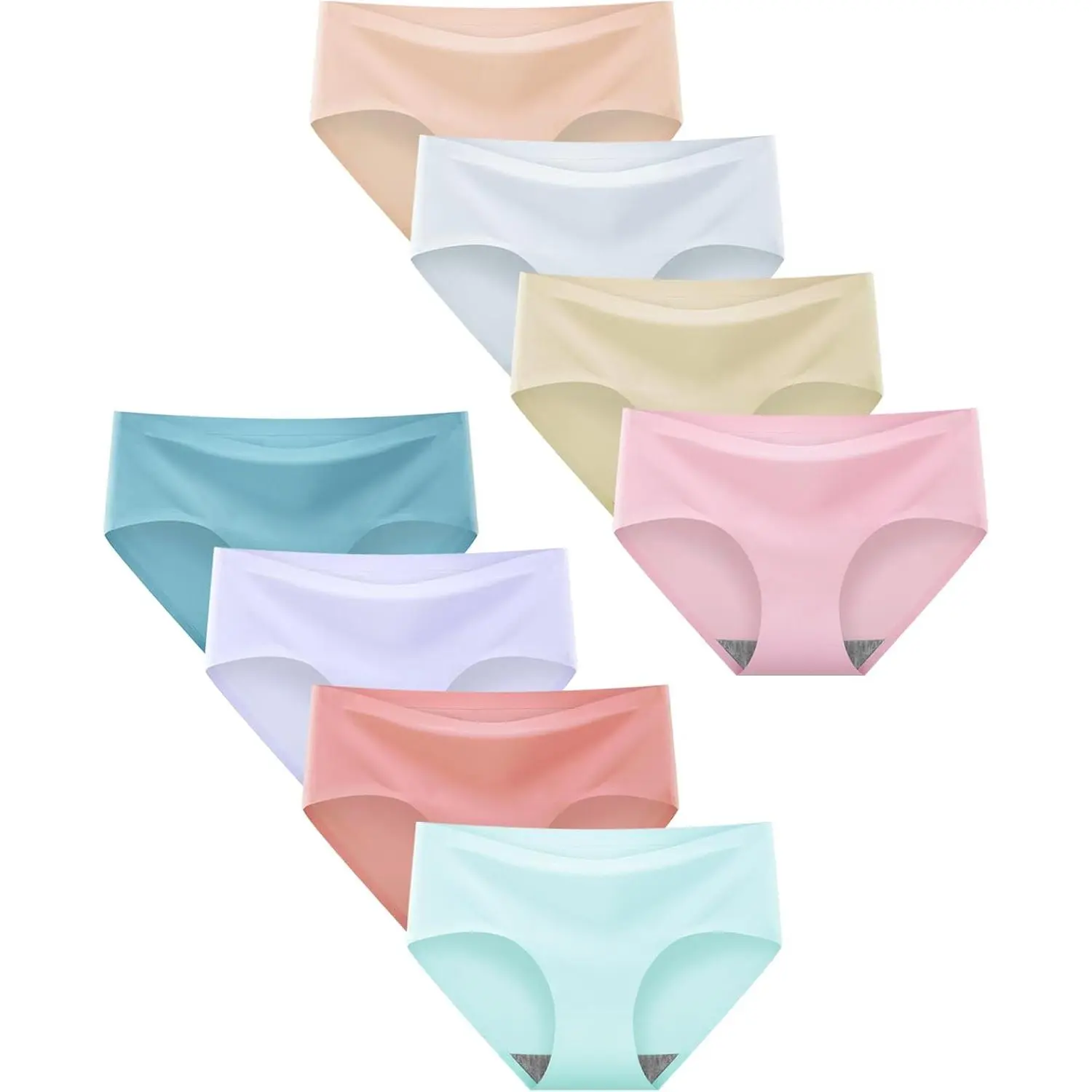Teen Girls Underwear Seamless Big Girls Panties No Show Multipack.
