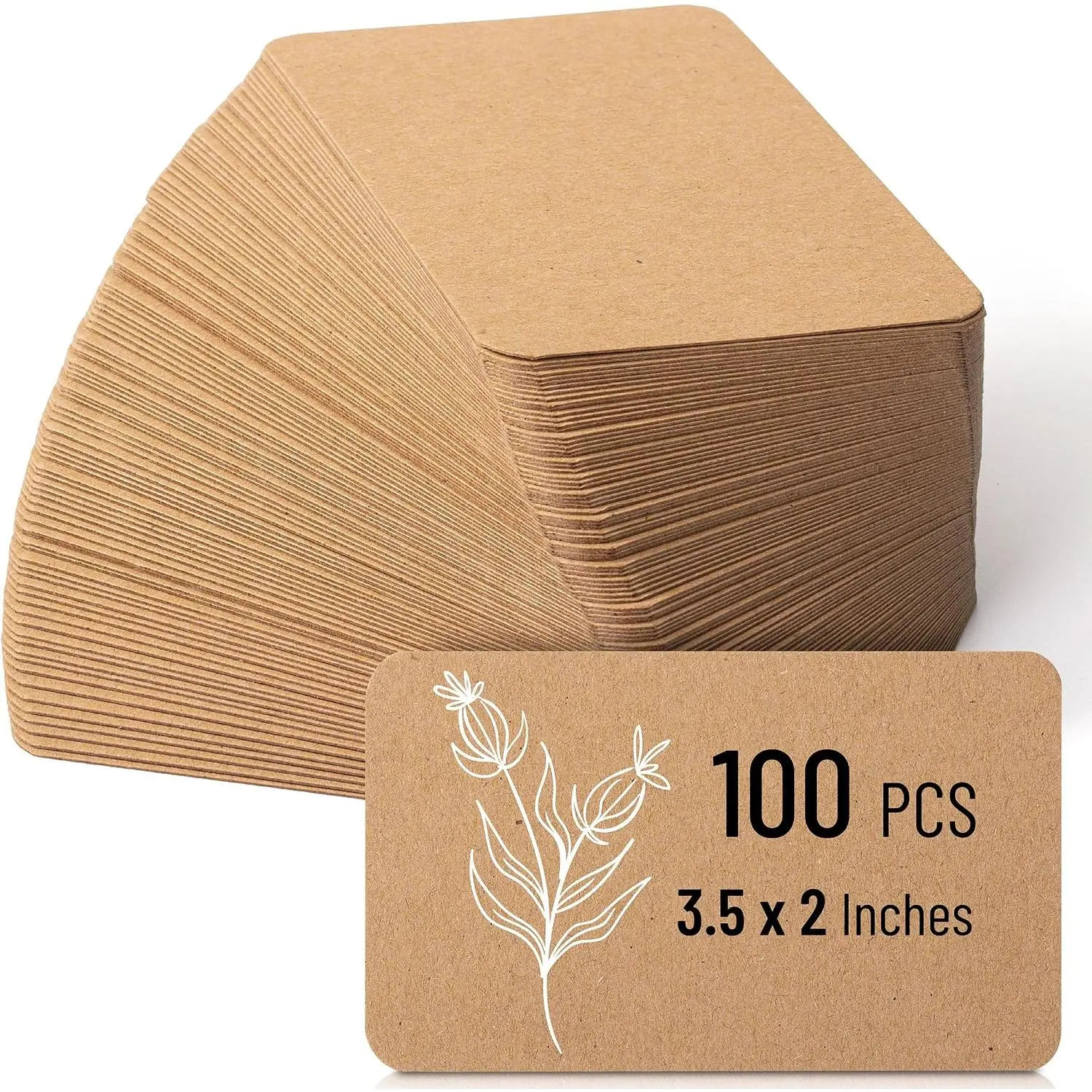 -  Mini Note Cards, 3.5”x2”, 100 Pack | Bulk Blank Business Cards, Small Note Cards for School, Office,