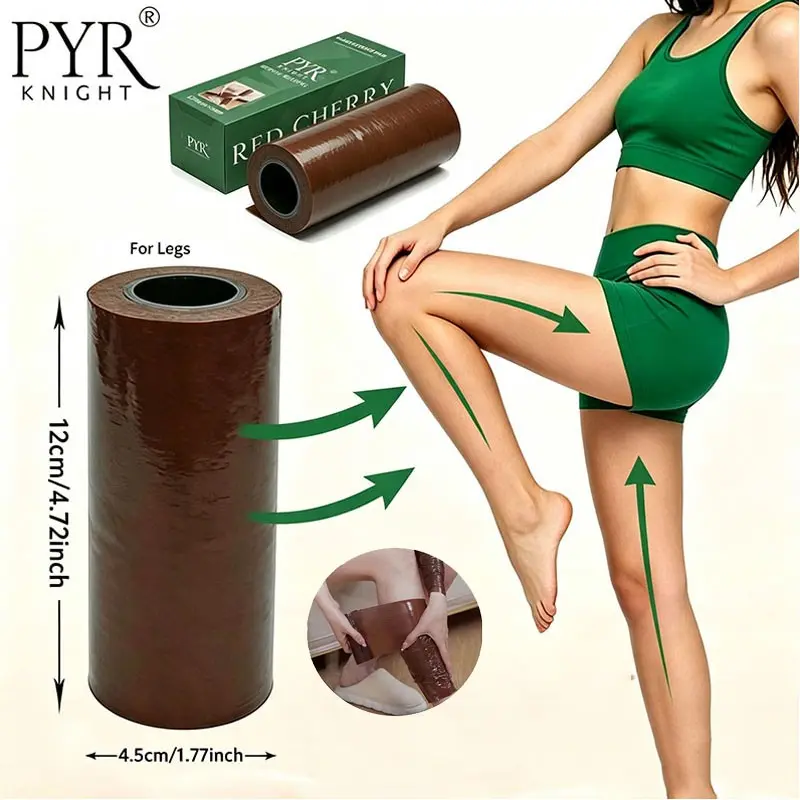 PYR KNIGHT 1 Roll Leg Stomach Wrap Band Compression Shapewear, Belly Wrap Shapewear, Brown, Stretchable, Elastic, no restraint, no tightness, fits skin seamlessly, Suitable for everyday use, home, sports, running, yoga, dance, going out, Mother's Day gift