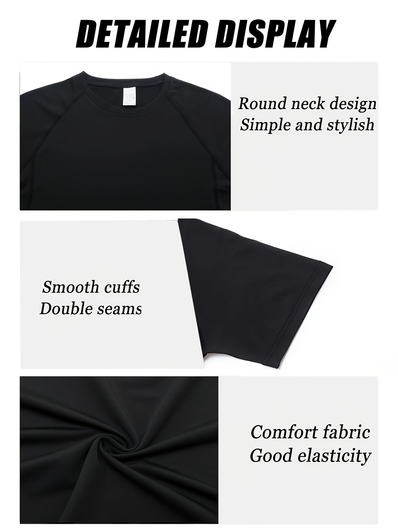 Men's Quick-Drying Compression Sweatshirt - Moisture-wicking and sweat-absorbing fitness top with thorn print, high-elasticity and breathable short sleeves, suitable for training, running, cycling, yoga and outdoor activities, slim fit.