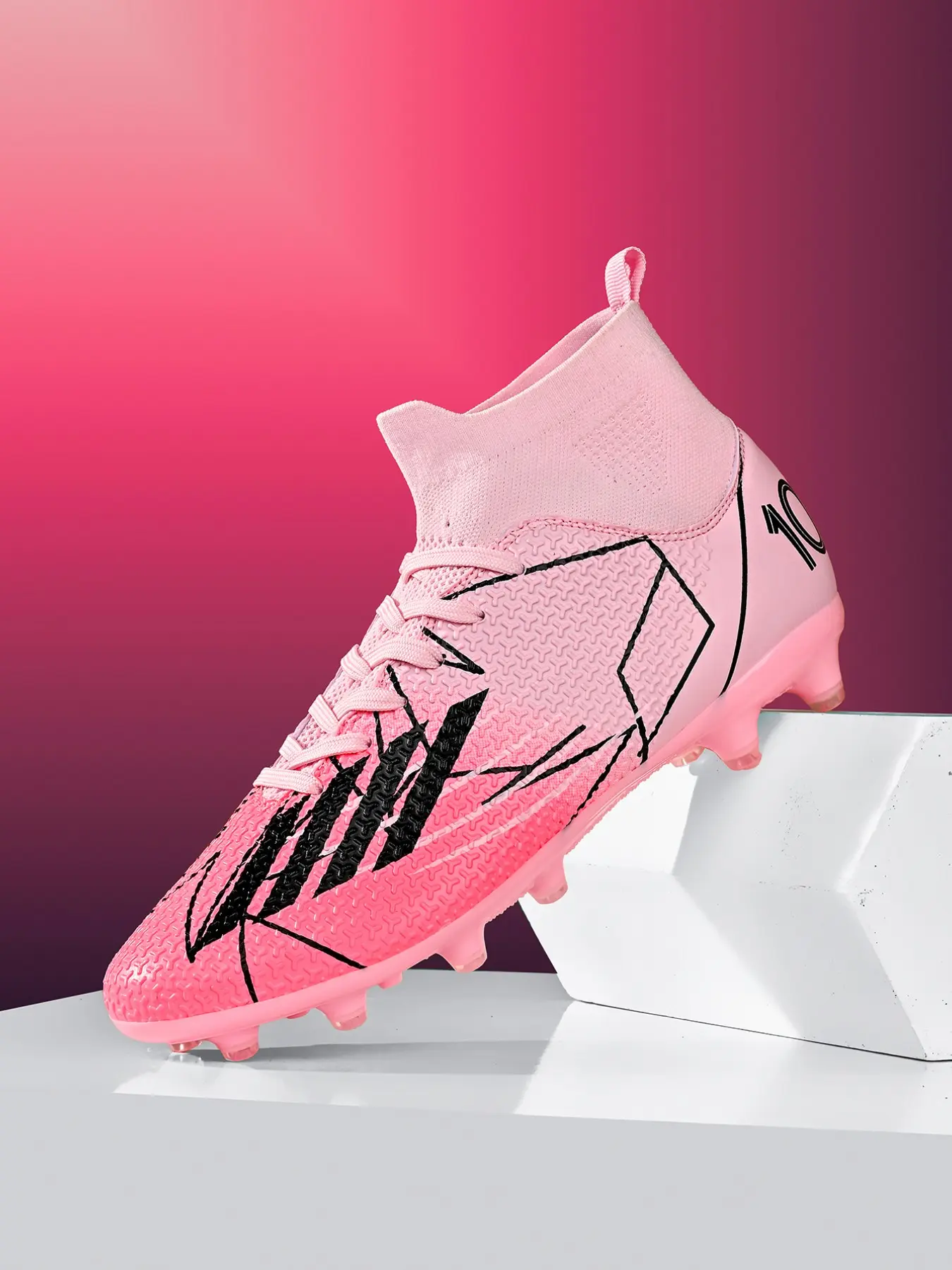 Men's Sports Football Shoes, Sports Lace Up Soccer Shoes, Football Cleats, Training Shoes for All Seasons, Soccer Boots, TF Soccer Shoes
