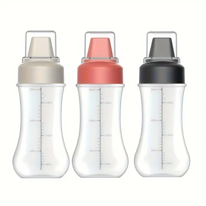 3-Piece Food-Grade Squeeze Bottles for Salad, Tomato Sauce, Honey, Jam, Kitchen Use, Kitchen Gadgets, Restaurant Party Supplies, Home Essentials