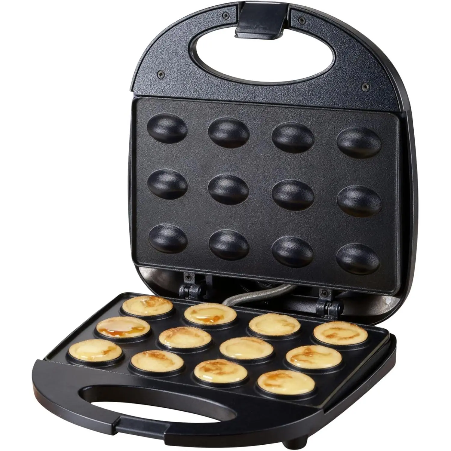 12-Hole Electronic Mini Nut Shape Cookie Maker - Double-Sided Non-Stick, Automatic Temperature Control Bake Cookies Supplies for Home Baking Enthusiasts (Main Image Style)
