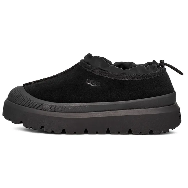 UGG Leather Slip-On Loafers for Men – Black Casual Low-Top Shoes Verifiable, with credentials and supporting global authentication