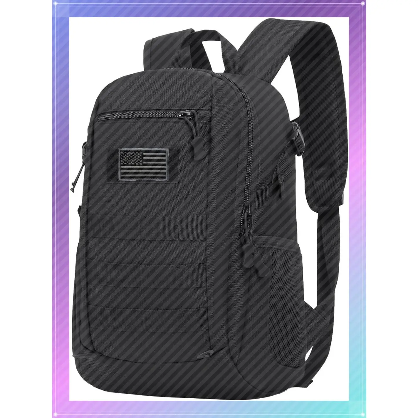 10L/20L Mini Tactical MOLLE Backpack, X-Small Daypack Gear Pack for Camping Hiking with PatchGift