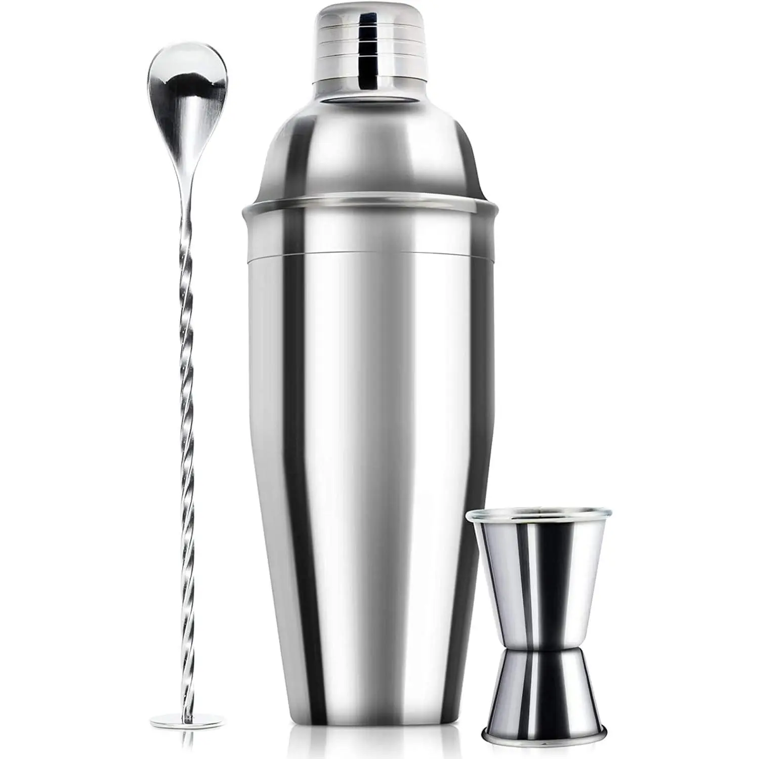 24oz Cocktail Shaker Bar Set-Professional Margarita Mixer Drink Shaker Professional Stainless Steel Bar Tools Built-in Bartender Strainer for Martini Kit