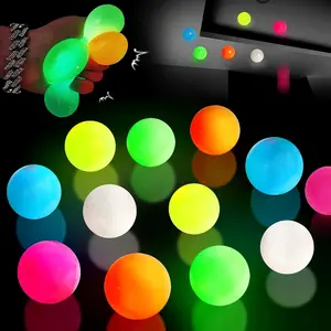 12pcs Sticky Ball Glow in Dark Fidget Sensory Balls - Valentines Day Gifts for Him Her Women Stress Relief Toys for Adults & Kids,Valentines Gift for Party Favors & Prizes Valentines Stocking Stuffersfidget toys