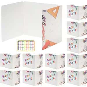 12 Pcs Cardboard Privacy Shield Folder Boards, Desk Dividers for Students, Classroom Divider Shield for School Teachers Home