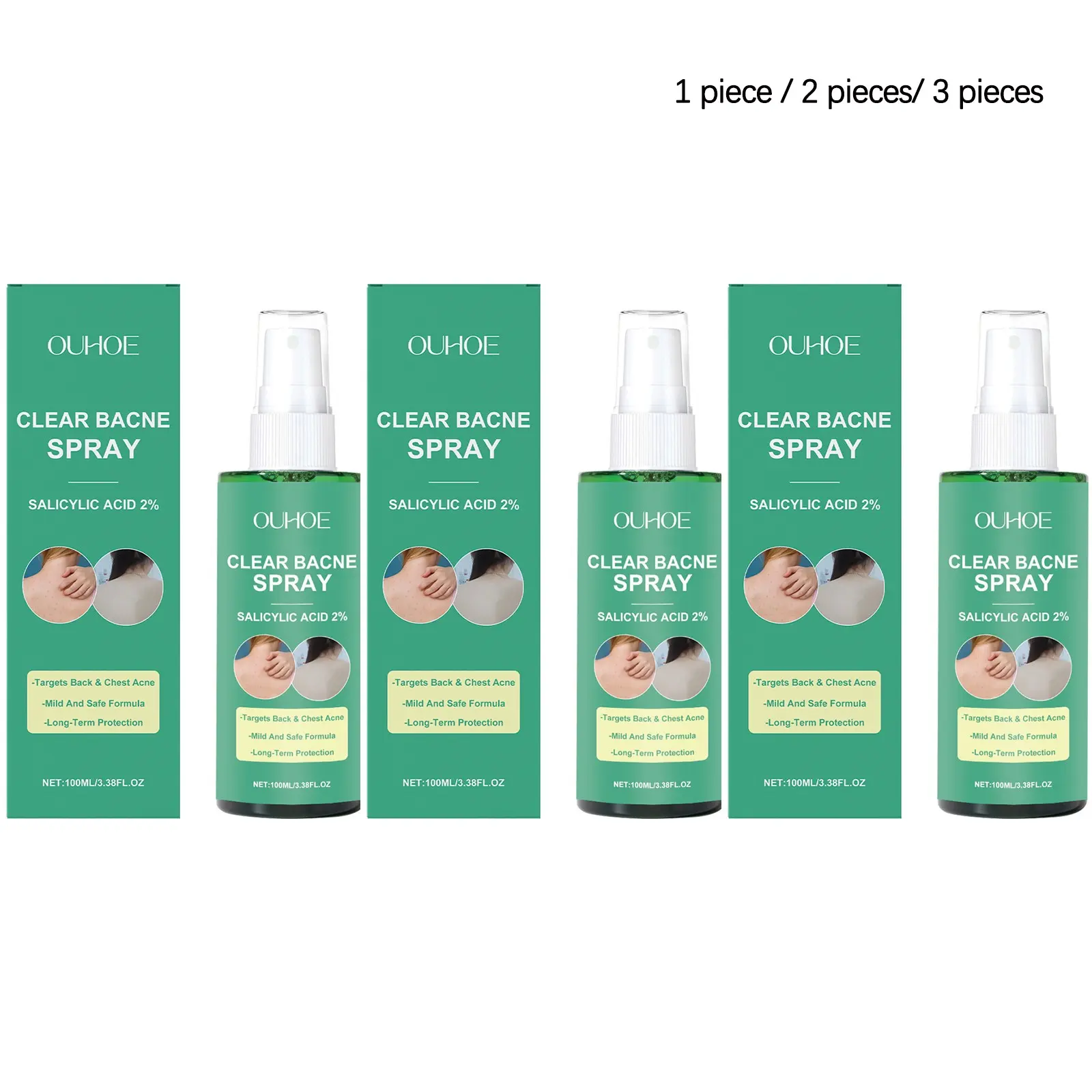 Back Care Spray (100ML/100ML*2/100ML*3), Gentle Nourishment, Hydrating Moisturizer, Smooth Radiant Skin, Daily Skincare Routine