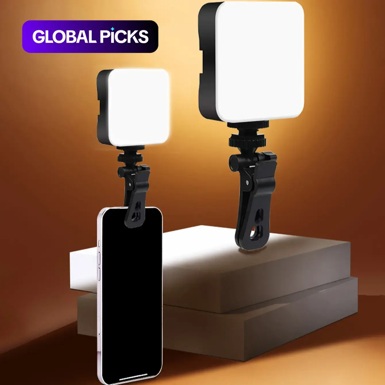 Portable Mini Clip-On Fill Light, Multipurpose Selfie Ring Light Universal for Phones, LED Phone Light Smartphone Camera Accessory, Selfie Accessories #GLOBAL PICKS