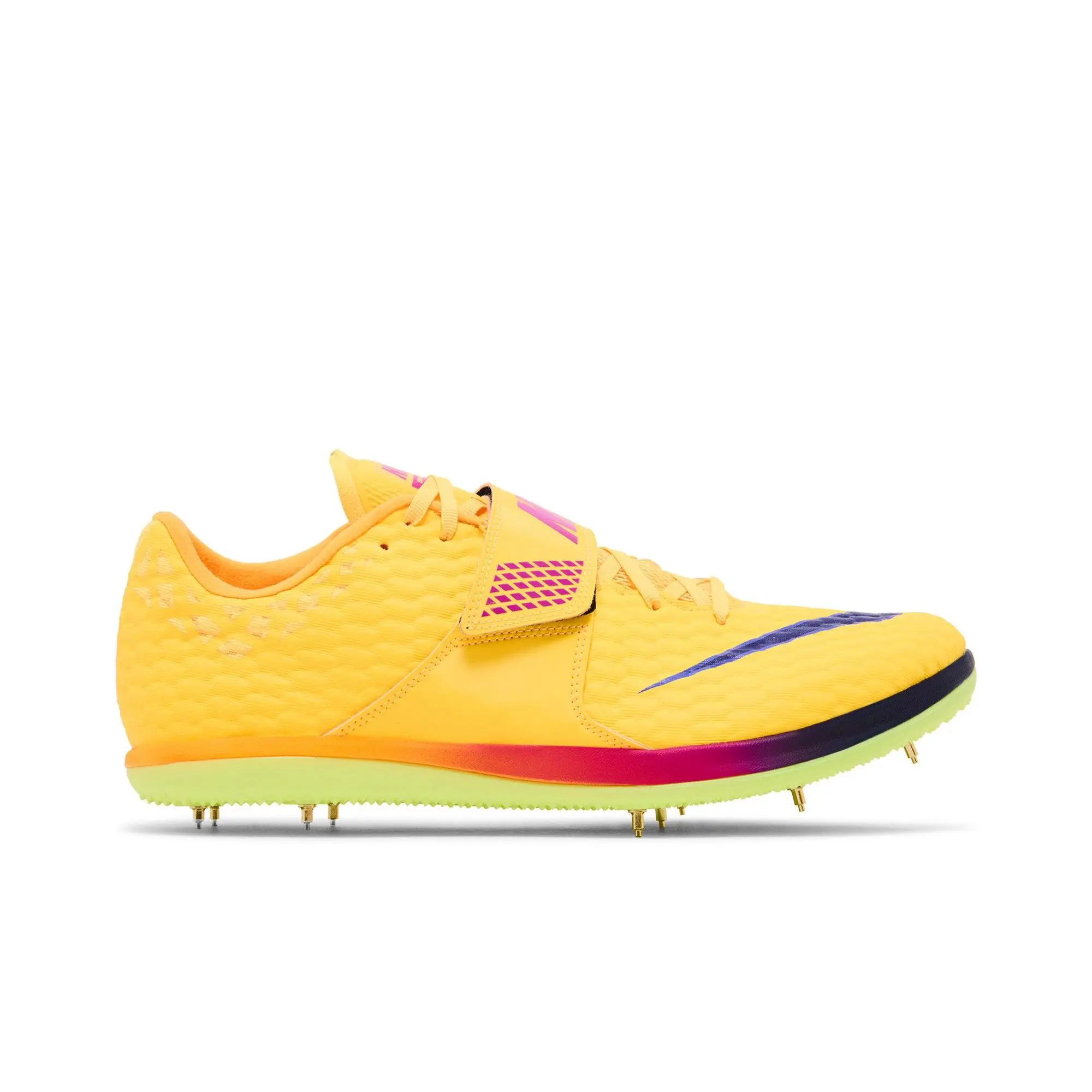 Nike High Jump Elite 'Citron Pulse' (Unisex) Citron Pulse/Mega Blue/Vivid Purple/Indigo Burst training shoes FZ9636 800, Sport Sneaker