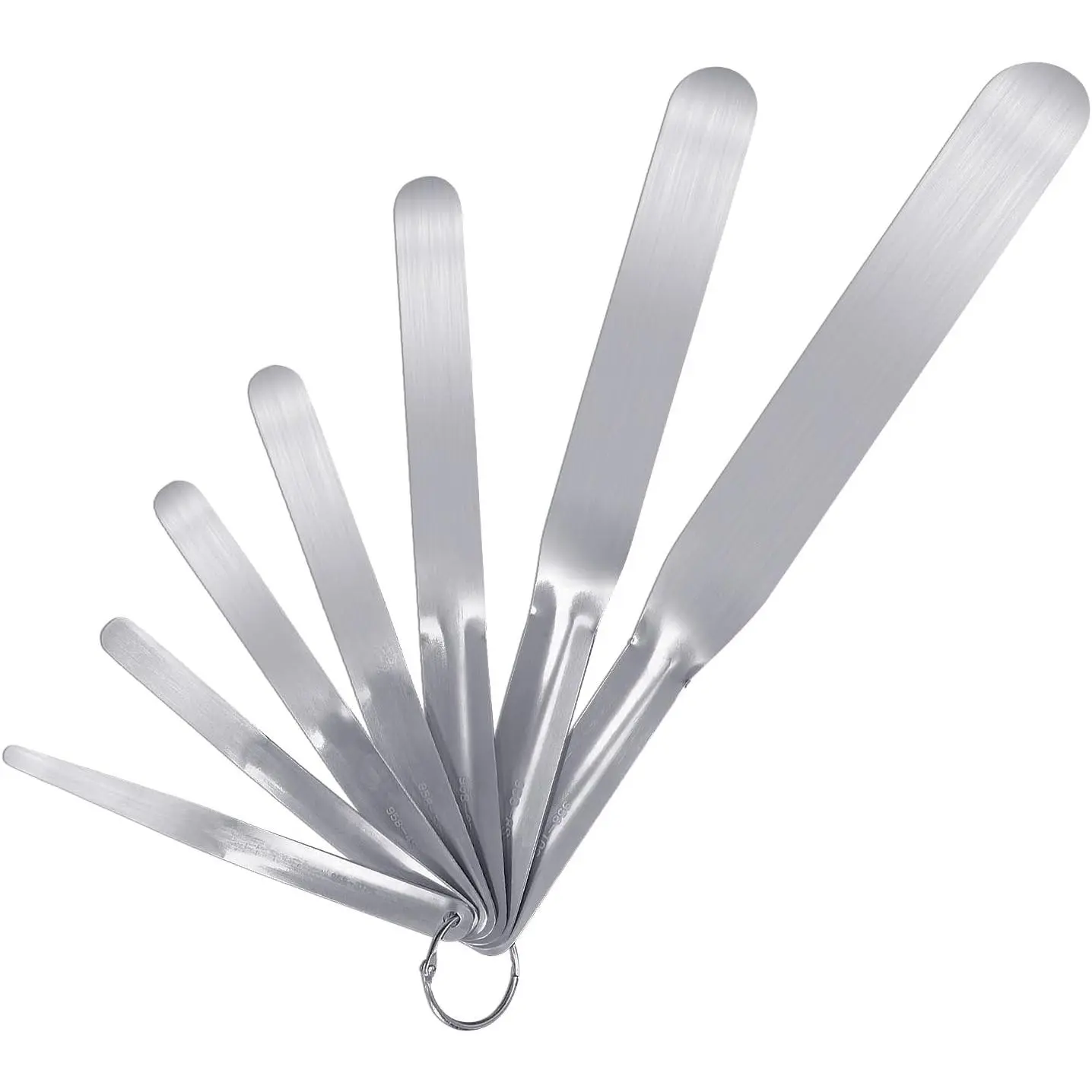 7- Caulking Spatula Set - Professional Stainless Steel Caulk Finishing Tools, Streamline Spatulas for Bathroom Sink, Bathtub, Tile Sealant Application