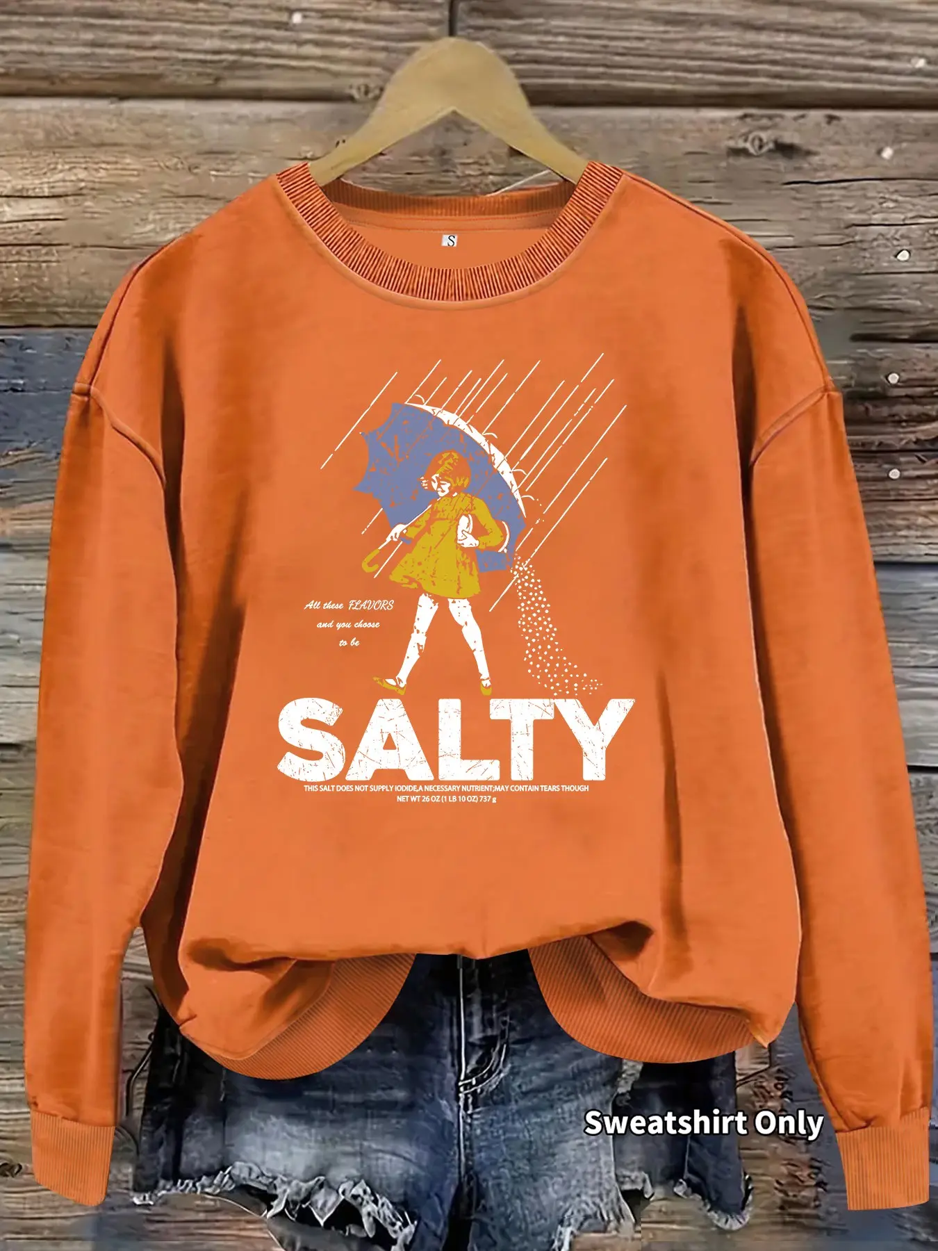 Women's Casual Graphic Pullover, Soft Long Sleeve Round Neck Sweatshirt, Comfortable All-Season Daily Wear, Durable Fabric