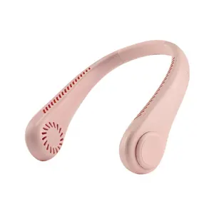 In-stock gift wholesale neck-mounted fan USB rechargeable outdoor high-power cooling small neck fan