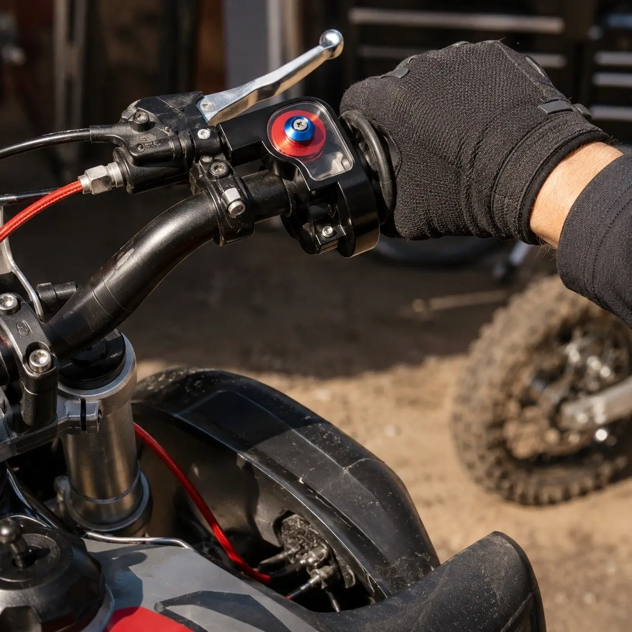 1pc Motorcycle Fast Rotating Throttle Device The Woven Material Throttle Cable Is Sturdy And Durable With Excellent Wear Resistance And Can Achieve Precise Speed Control Motorcycle Handlebar Accessories Motor Parts Accessories