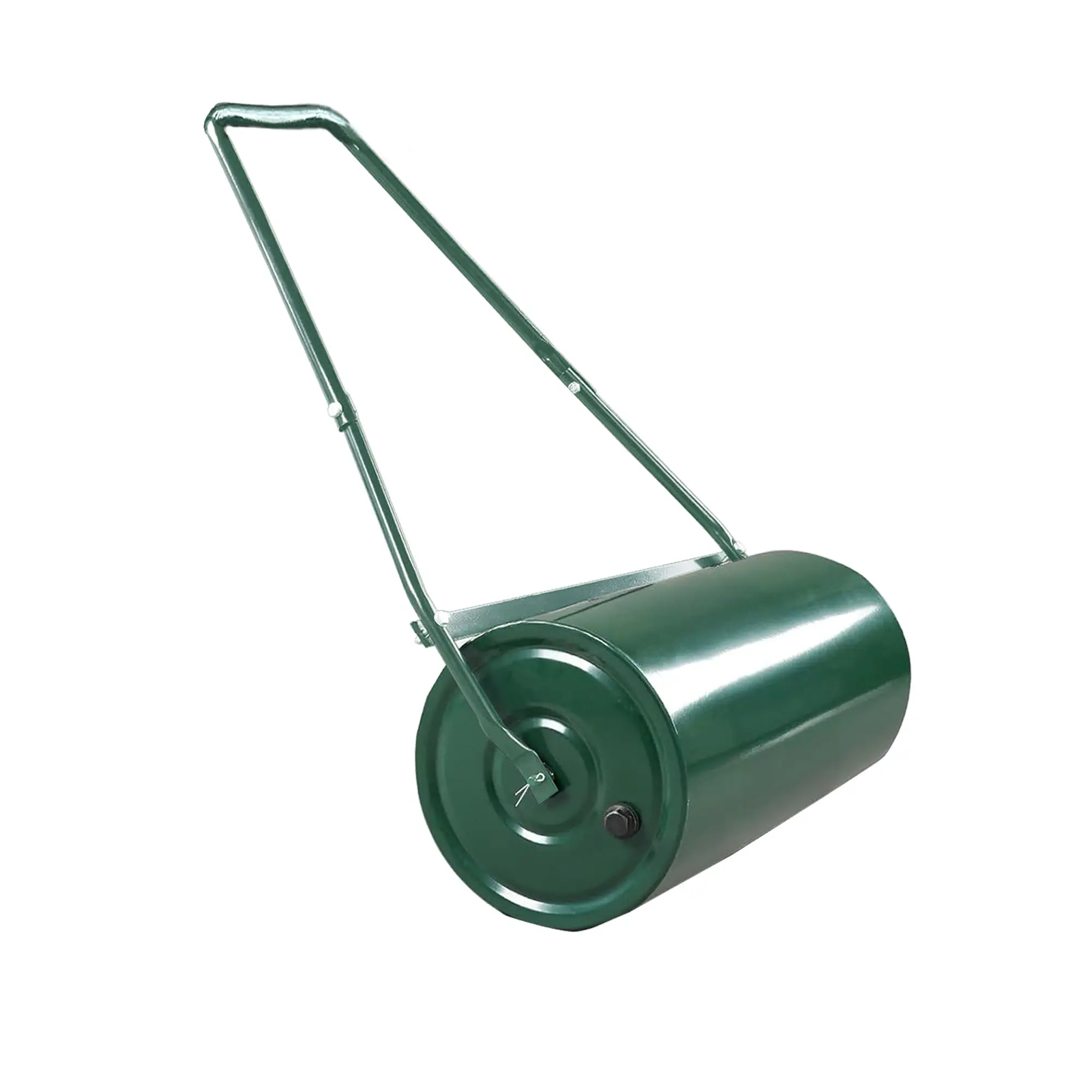 Garvee 9.5 Gallon Steel Lawn Roller for Yard Leveling – Tow Behind, Water/Sand Fill, u-Handle | Ideal for Seeding, Sod, and Soil Preparation