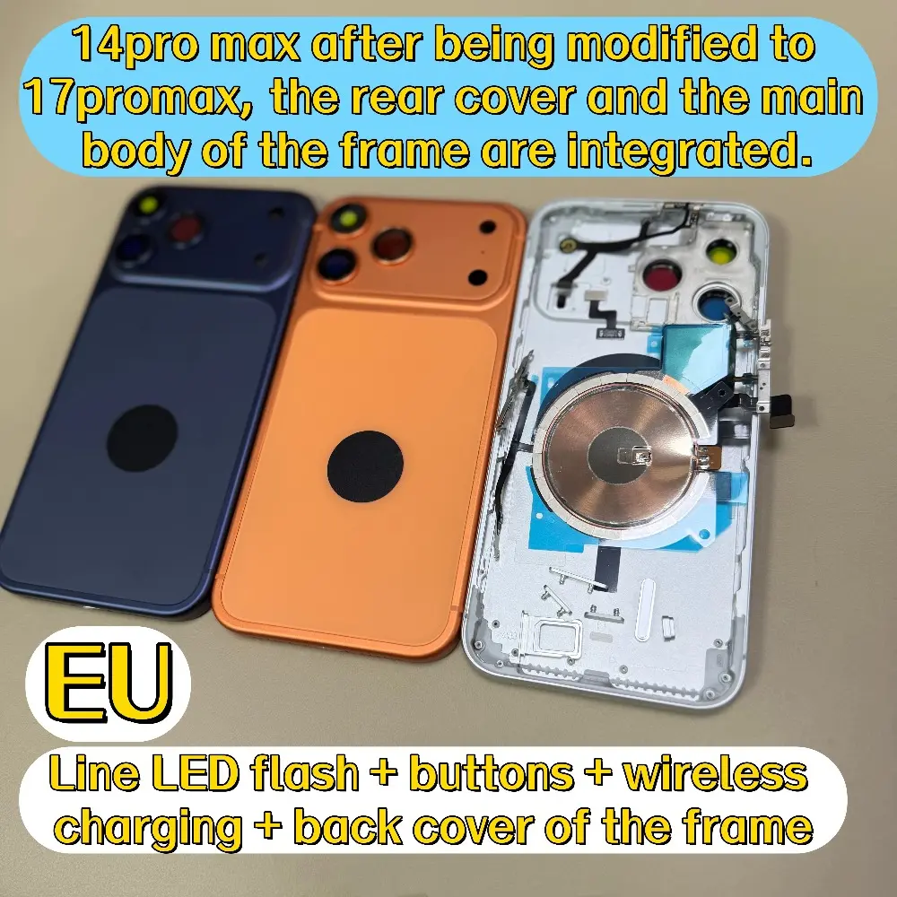 Suitable for the rear cover shell and the integrated middle frame of iPhone 14 Pro Max to now renamed as iPhone 17 Pro Max