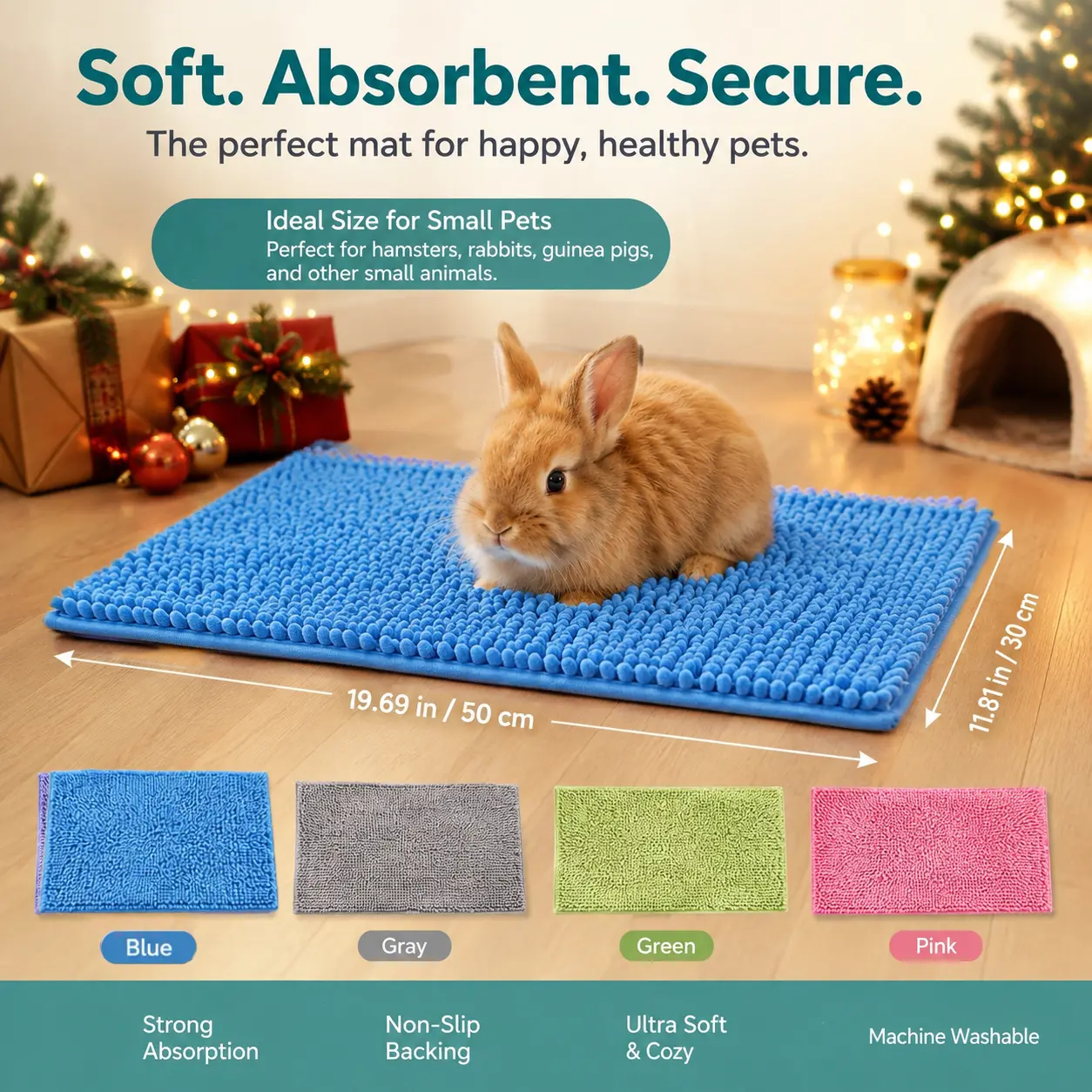 Guinea Pig Liner Pads,Washable Rabbit Cage Liner,Guinea Pig Fleece Mats,Reusable Bedding Pee Pads for Small Animals,Bunny,Valentine's Day,Halloween,Christmas,Fathersdaygift,Hand Tools Kits-YY2