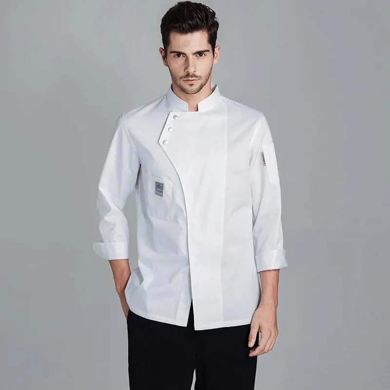 Catering Cooking Coat Shirt Restaurant Kitchen Chef T-shirt Baker Work Uniform Hotel Clothes Cook Jacket Cafe Waiter Overalls