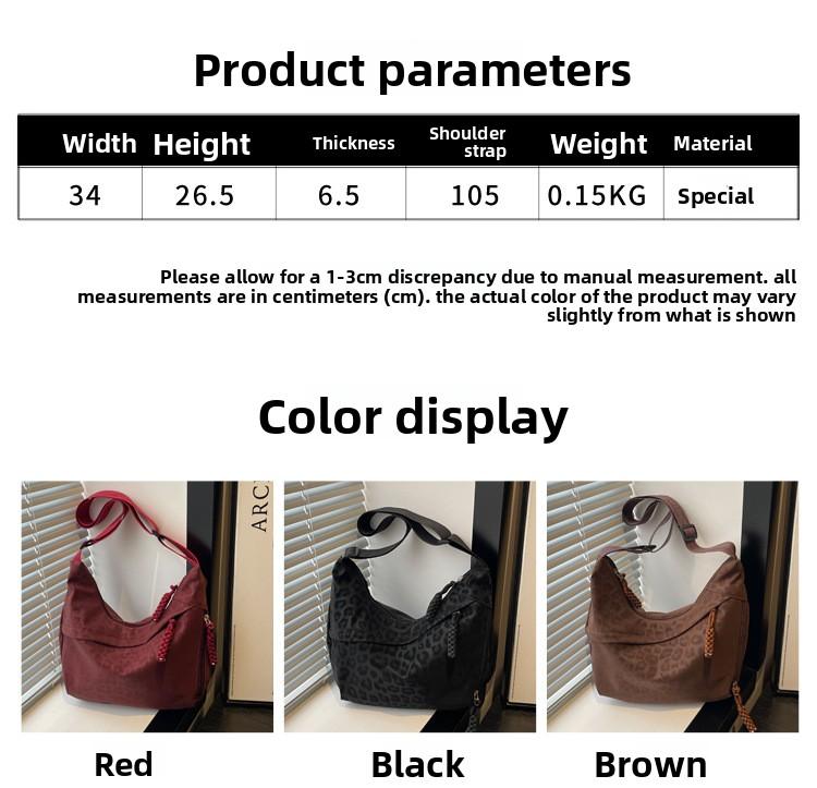 Fashion Leopard Print Crossbody Bag New Chain Fashionable and Versatile Shoulder Bag for Women Casual and Simple Commuting Bag