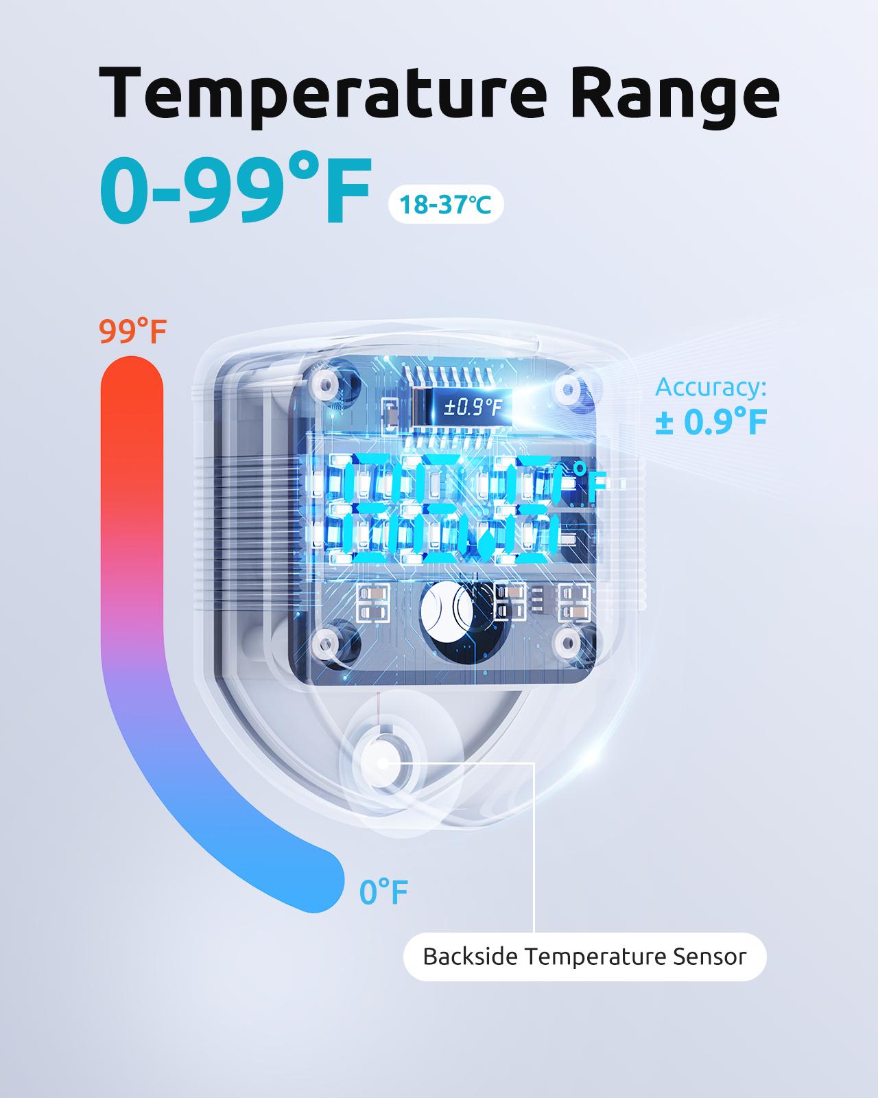 2 in 1 Aquarium Magnetic Cleaner with Digital Thermometer for Glass Tanks 1-30 Gallons Compact Efficient Cleaning Tool for Aquariums Home Water Temperature Monitoring Fish Tank Cleaner