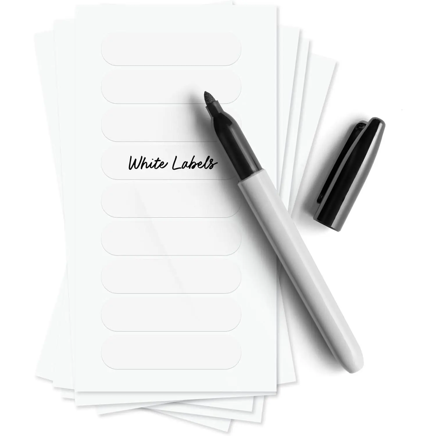Labels for Bottles and Containers - Custom Stickers - -Purpose and Personalizable - Dishwasher, Freezer and Microwave Safe -  - -Owned (White, 72 count)