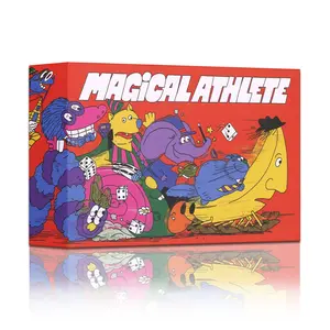 Magic Athletes Board Game, Magical Athlete Happy Party Skills, Flying Chess for 2-6 Players, Bilingual Chinese and English Edition