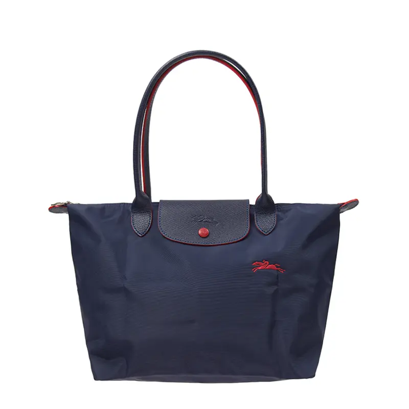 Longchamp Le Pliage Club 28 Large Fabric Tote Bag for Women, Navy Blue
