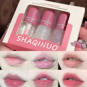 Temperature Changing Capsule Lip Oil Set, Hydrating & Brightening, Shiny Color Enhancing, Plump Lips, Create Clear Glass Lip Look
