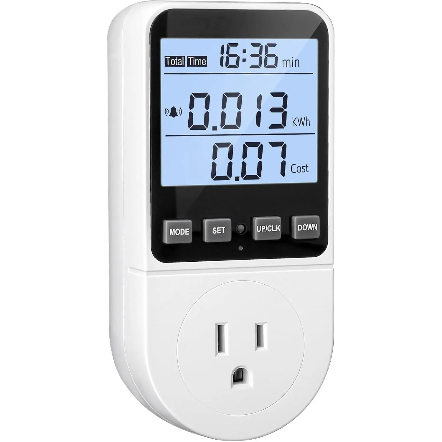 Upgraded Watt Meter, Watt Usage Meter Plug  Energy  Consumption, Electricity Usage , Energy  Amps  Tester with Backlight, Overload Protection, 8 Modes Display