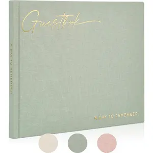 Beautiful Elegant Wedding Guest Book for Your Wedding Reception - Simply Elegant Guestbook to Sign in and Add Polaroid Photos, Perfect Guest Book for Baby Shower on Your Special Day