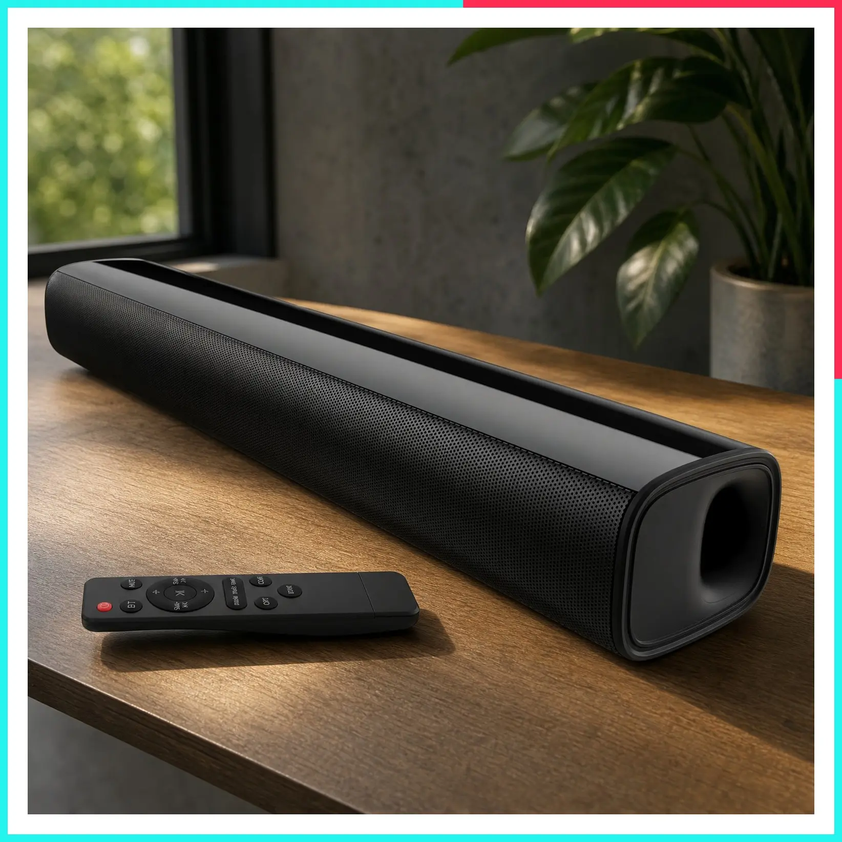 17-Inch Ultra Compact Soundbar for Smart TV, 3 Equalizer Modes, Bluetooth 5.3/Optical/Auxiliary, Wall Mountable – Ideal for TV, PC, Gaming, Projectors