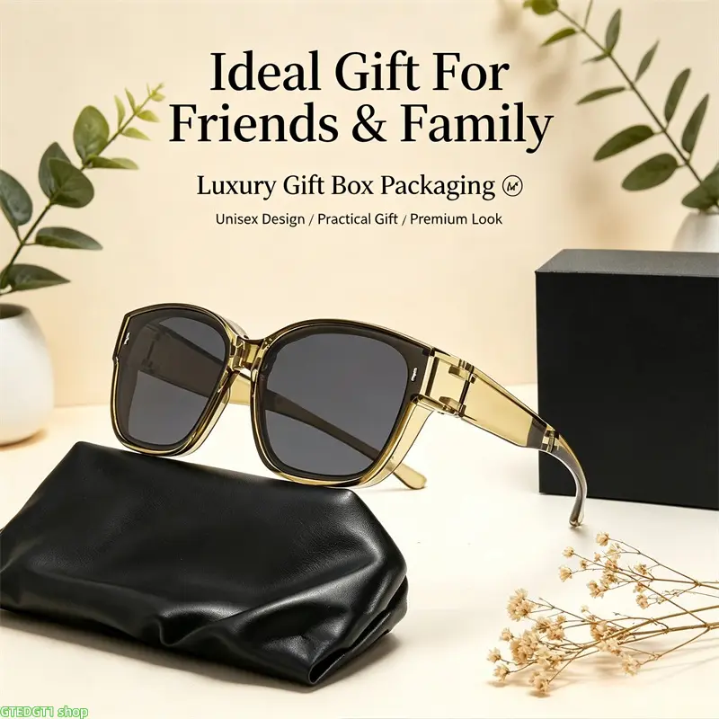 These women's oversized summer sunglasses feature a retro design and can be worn directly over prescription glasses; their foldable nature makes them an ideal choice for beach vacations and a versatile accessory for creating stylish, casual looks.