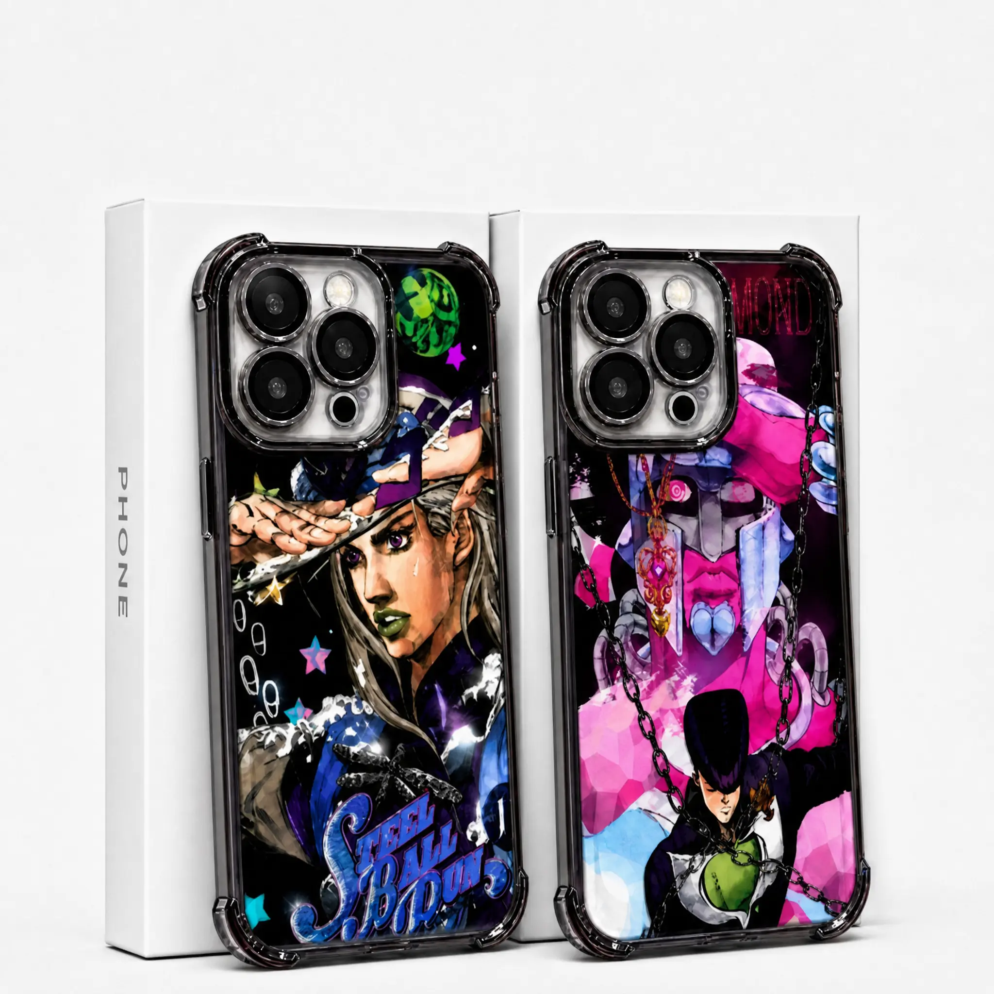 Anime JoJo's Bizarre Adventure Fashionable Colorful Y2K Art Style Phone Case for iPhone 17 16 15 14 13 12 11 Pro Max Plus Air Anti Fall Protective Drop-proof Gift Unique Design