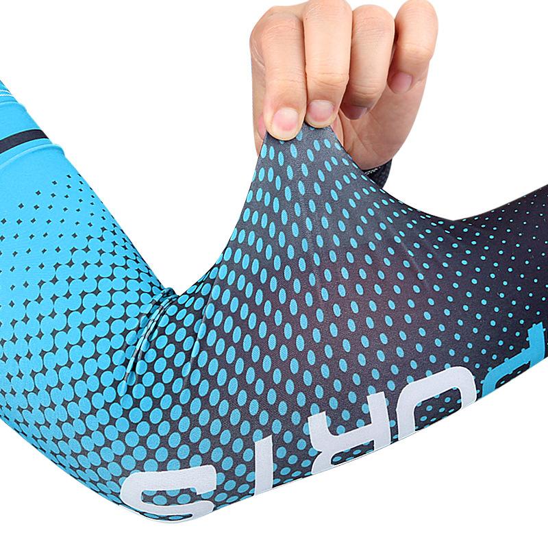 Summer ice silk sleeves thin outdoor sports travel ice sleeves contrasting colors ice silk sleeves anti-light arm guard sun