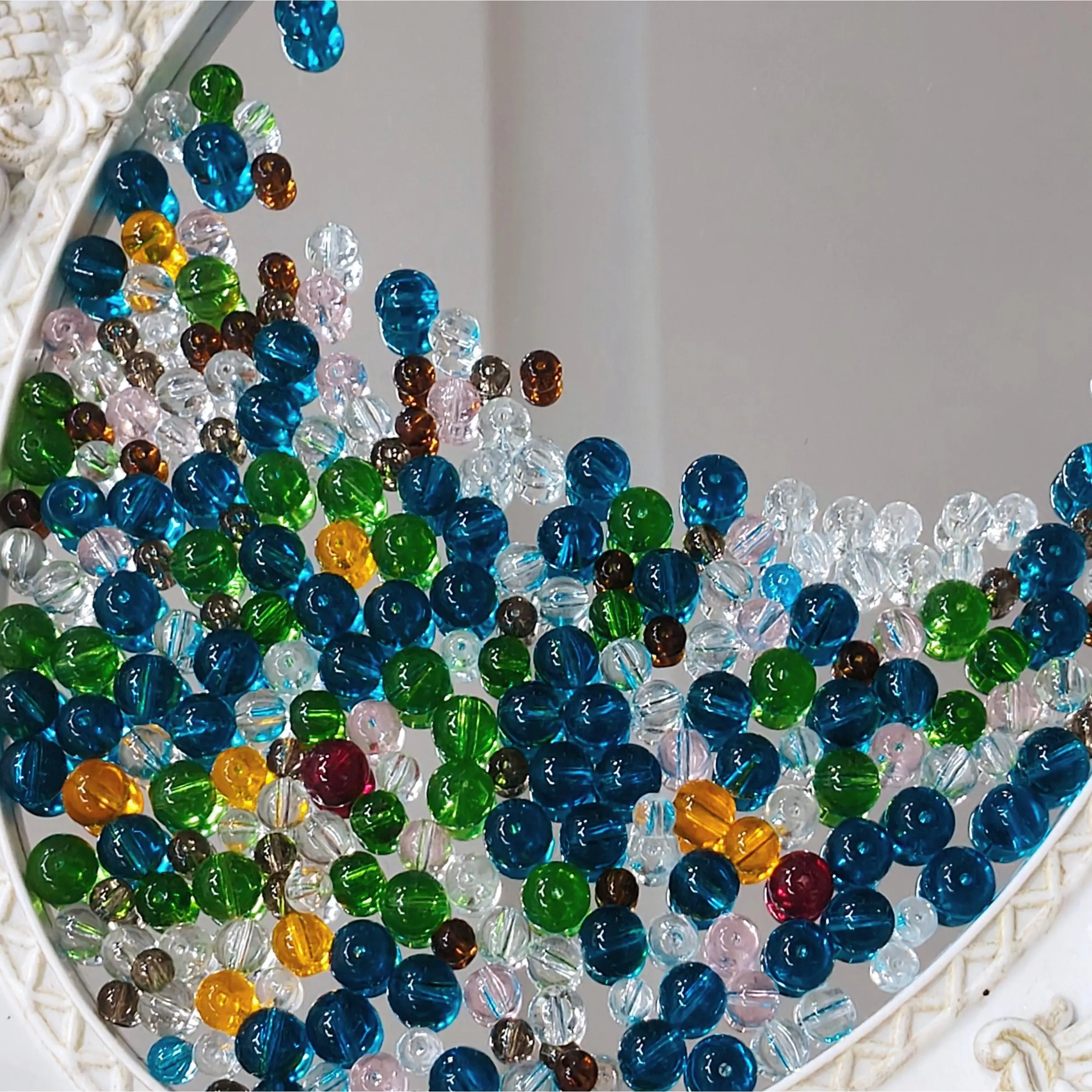 【NEW|B5G1】Aesthetic Mixed Glass Beads Collection | Buy 5 Packs Get 1 Free, 250g Per Pack, New Colors Updated Regularly