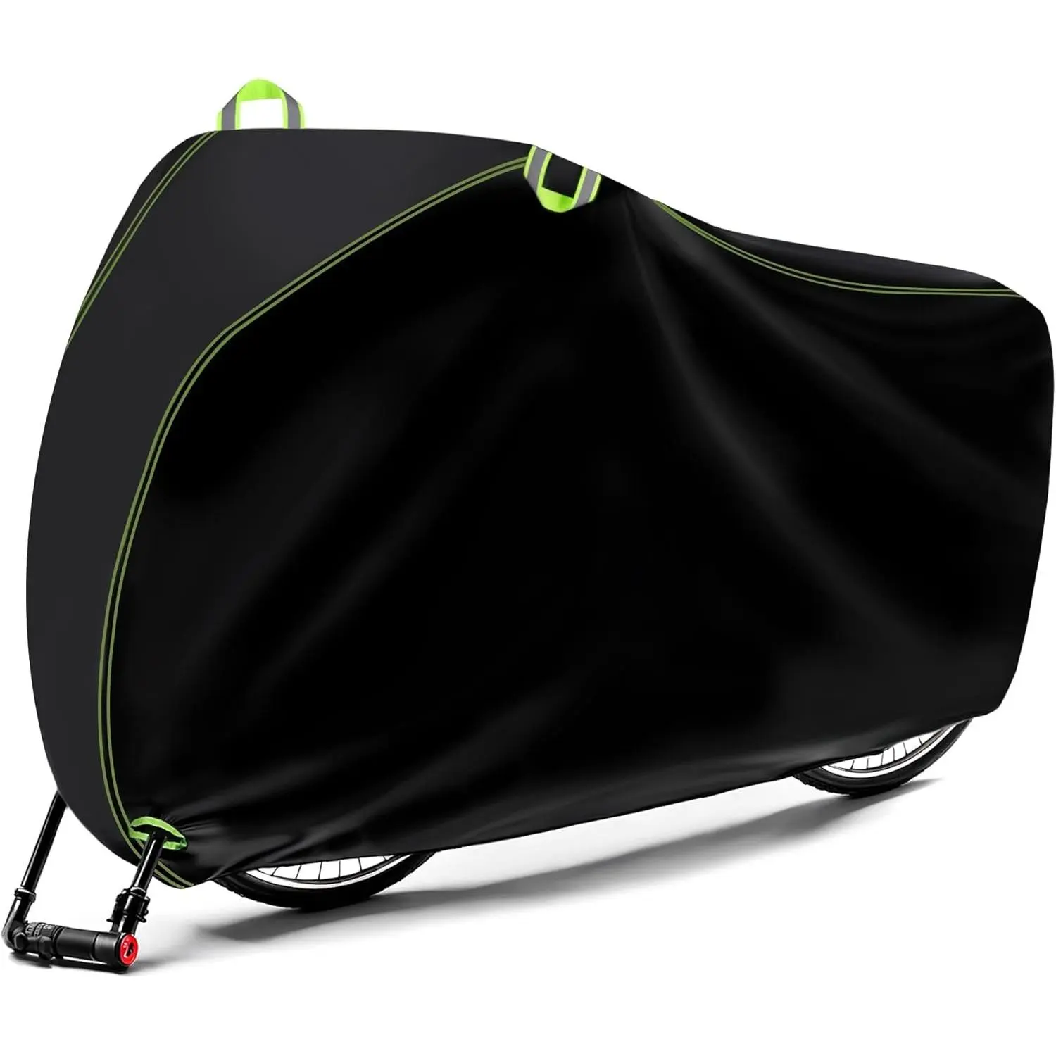 Cover for 1/2/3 Bikes, 210D  Outdoor Storage  Covers Rain Sun UV Dust Wind Proof with Lock Hole for Mountain Road Electric